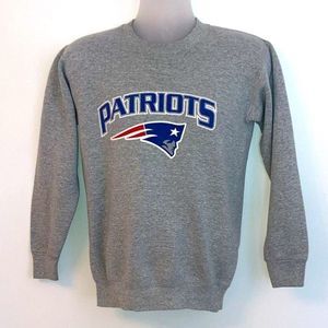 Vintage Pro Layer NFL New England Patriots Grey Sweatshirt Size XL